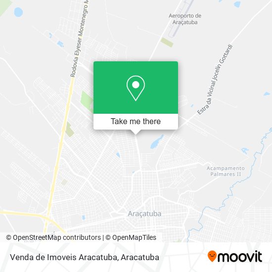 Venda de Imoveis Aracatuba map