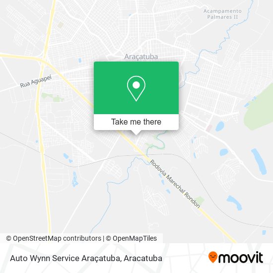 Auto Wynn Service Araçatuba map