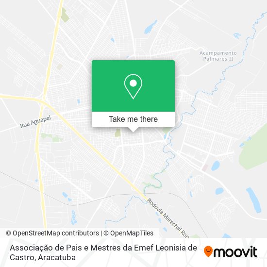 Associação de Pais e Mestres da Emef Leonisia de Castro map