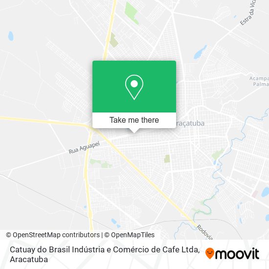 Catuay do Brasil Indústria e Comércio de Cafe Ltda map