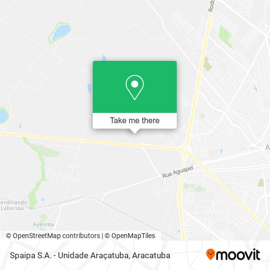 Spaipa S.A. - Unidade Araçatuba map