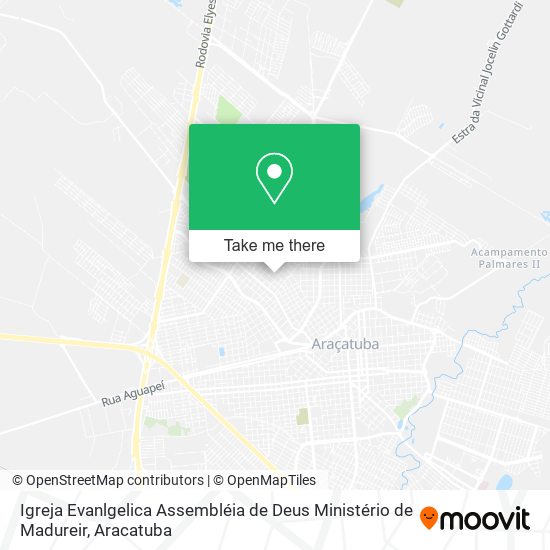 Mapa Igreja Evanlgelica Assembléia de Deus Ministério de Madureir