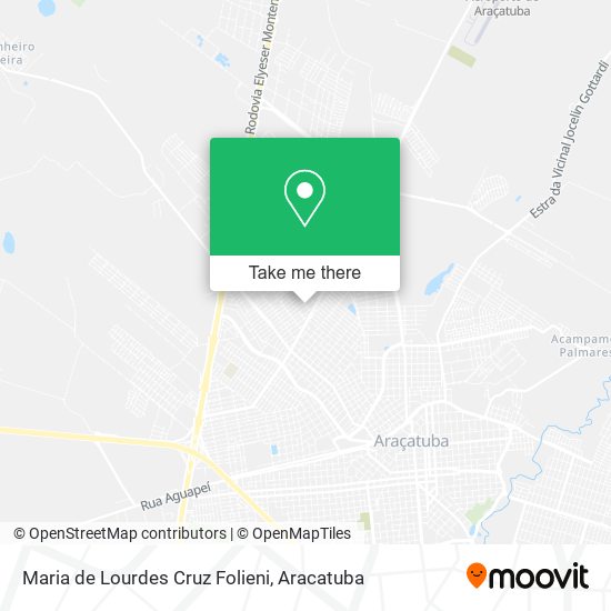 Maria de Lourdes Cruz Folieni map