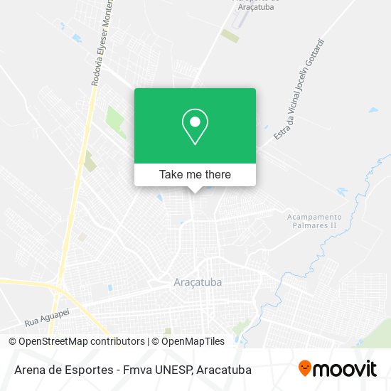 Arena de Esportes - Fmva UNESP map