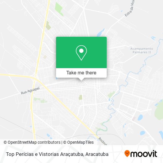 Top Perícias e Vistorias Araçatuba map