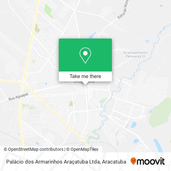 Mapa Palácio dos Armarinhos Araçatuba Ltda