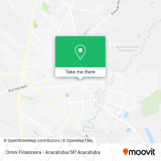 Omni Financeira - Aracatuba/SP map