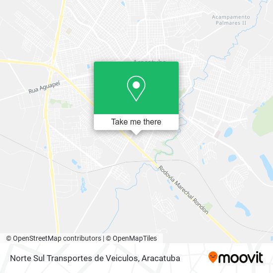 Norte Sul Transportes de Veiculos map