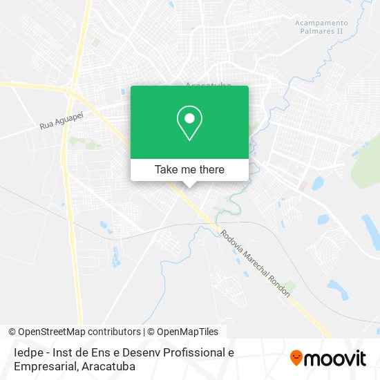 Mapa Iedpe - Inst de Ens e Desenv Profissional e Empresarial