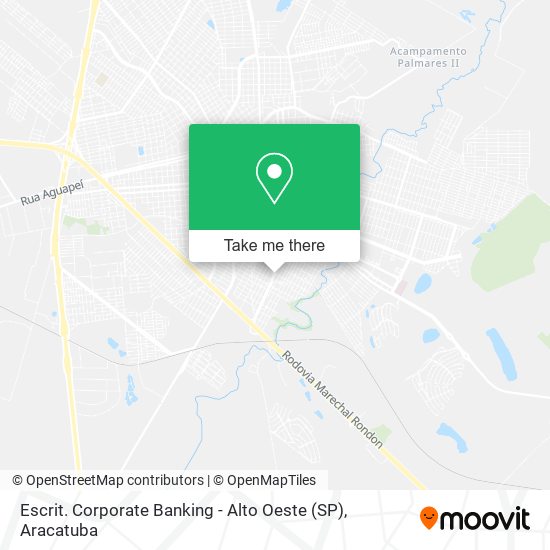 Mapa Escrit. Corporate Banking - Alto Oeste (SP)