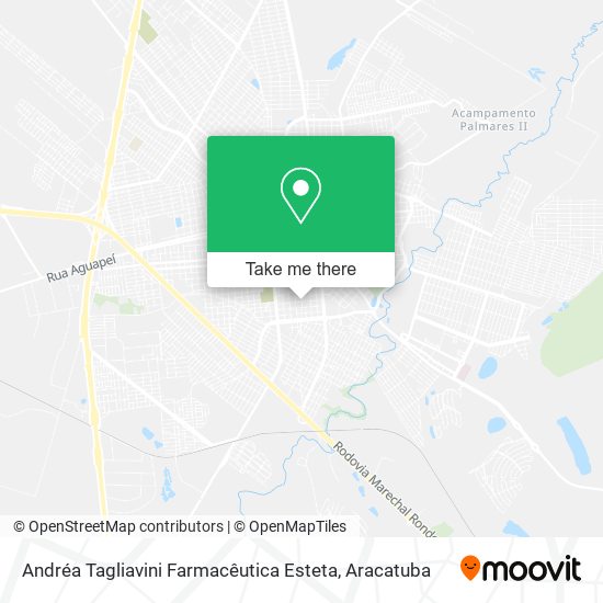 Andréa Tagliavini Farmacêutica Esteta map