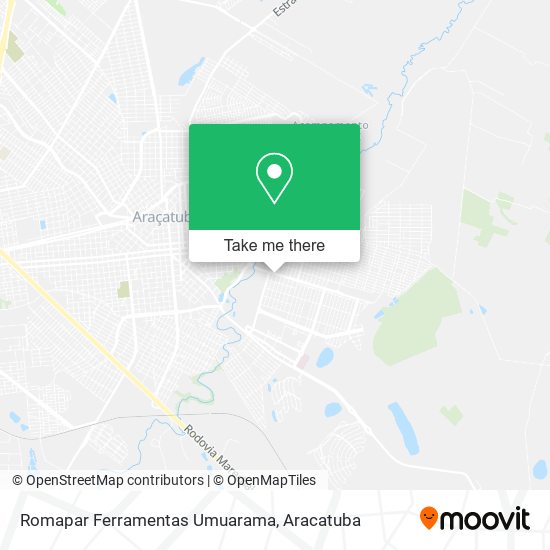 Romapar Ferramentas Umuarama map