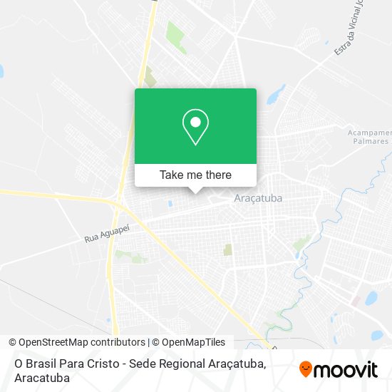 O Brasil Para Cristo - Sede Regional Araçatuba map