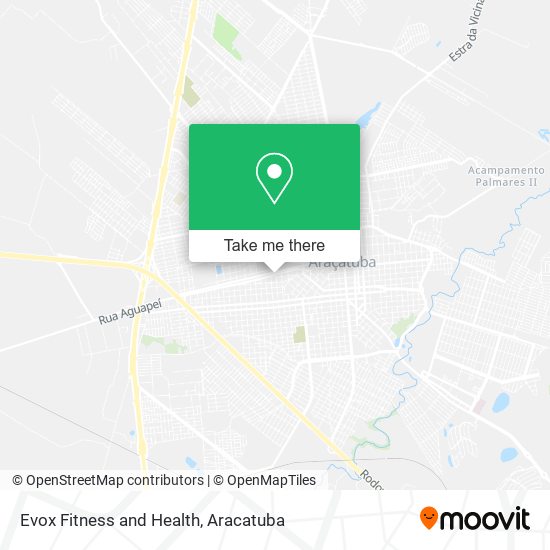 Mapa Evox Fitness and Health