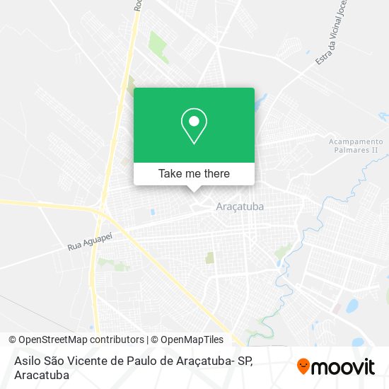 Asilo São Vicente de Paulo de Araçatuba- SP map