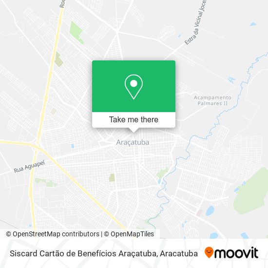 Siscard Cartão de Benefícios Araçatuba map