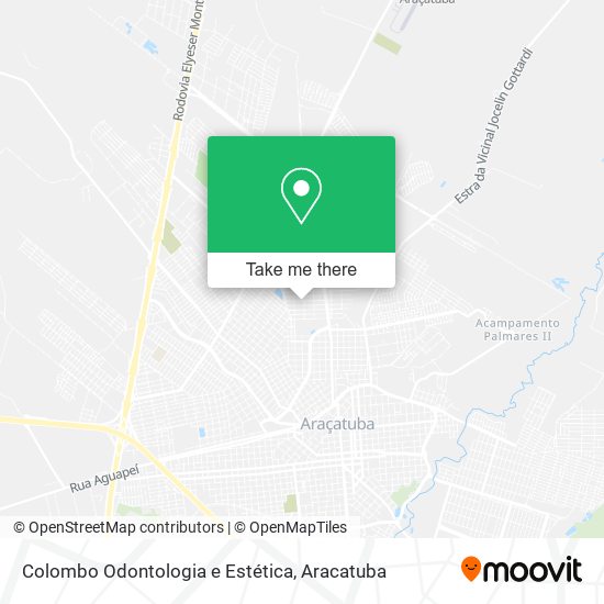 Mapa Colombo Odontologia e Estética