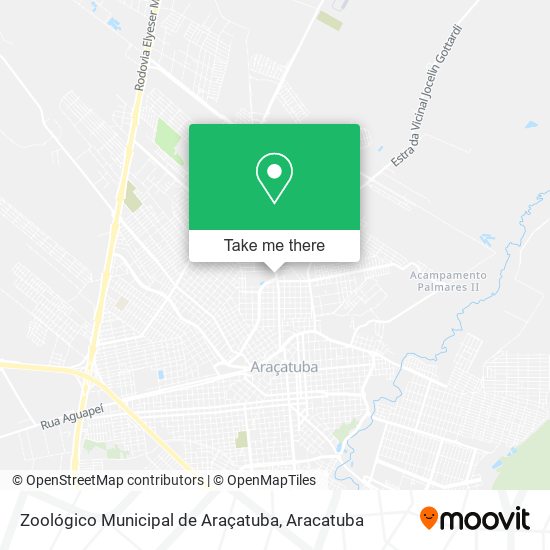 Zoológico Municipal de Araçatuba map