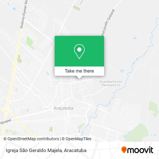 Mapa Igreja São Geraldo Majela