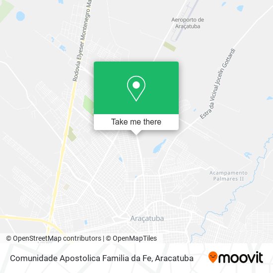 Mapa Comunidade Apostolica Familia da Fe