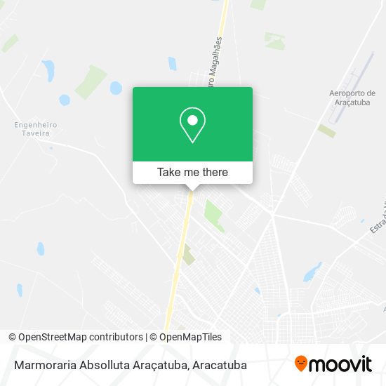 Marmoraria Absolluta Araçatuba map