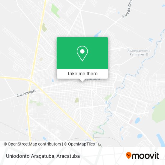 Uniodonto Araçatuba map