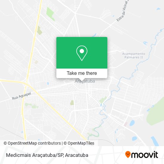 Medicmais Araçatuba/SP map