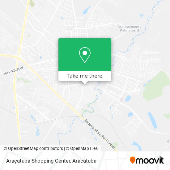 Araçatuba Shopping Center map