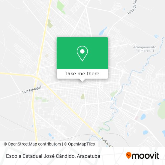 Mapa Escola Estadual José Cândido