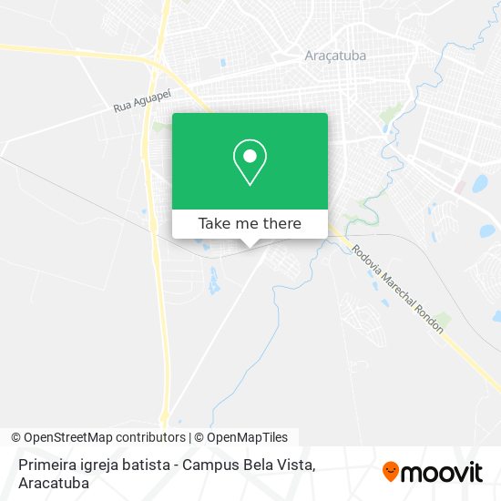 Primeira igreja batista - Campus Bela Vista map