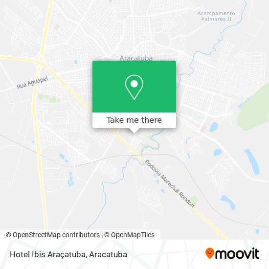 Hotel Ibis Araçatuba map