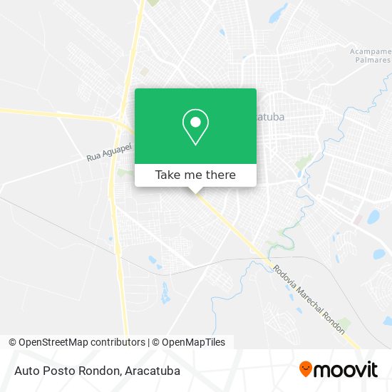 Mapa Auto Posto Rondon
