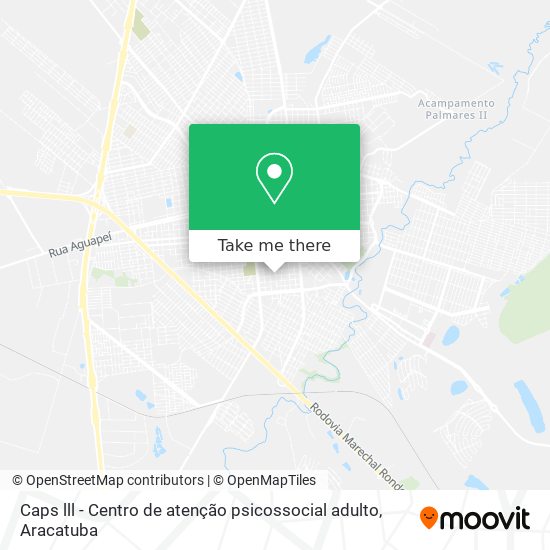 Mapa Caps lll - Centro de atenção psicossocial adulto