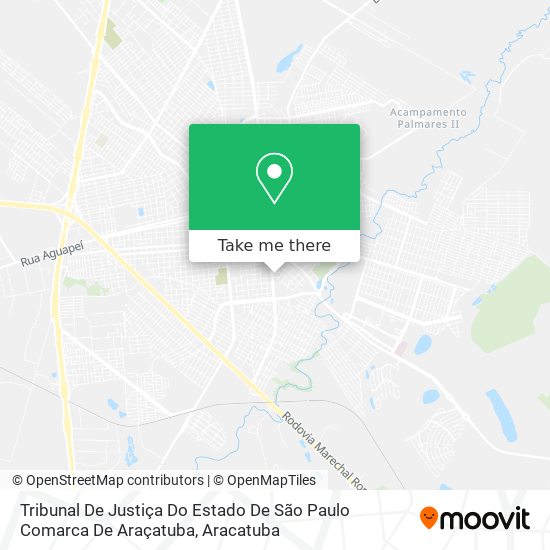 Mapa Tribunal De Justiça Do Estado De São Paulo Comarca De Araçatuba