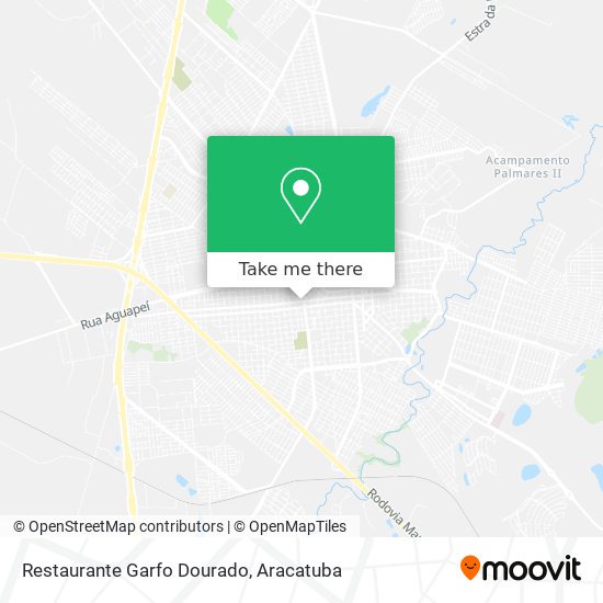Mapa Restaurante  Garfo Dourado
