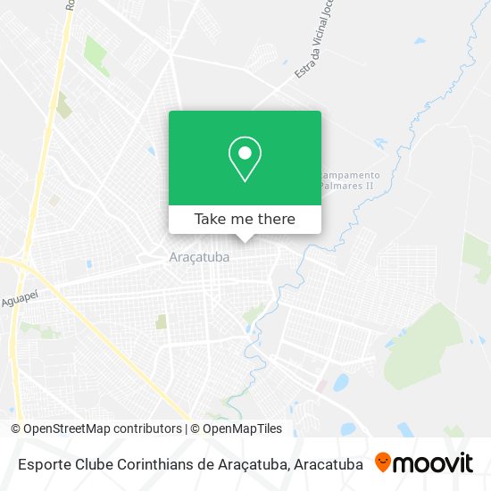Esporte Clube  Corinthians de Araçatuba map