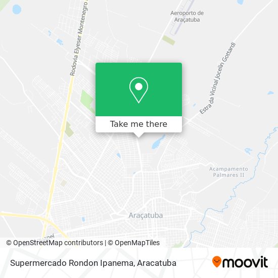 Mapa Supermercado Rondon Ipanema
