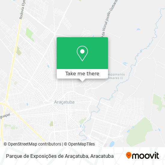 Parque de Exposições de Araçatuba map