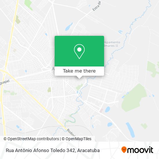 Rua Antônio Afonso Toledo 342 map