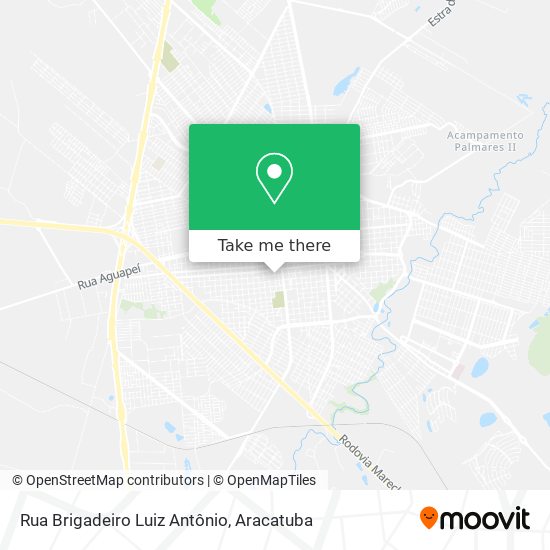 Mapa Rua Brigadeiro Luiz Antônio