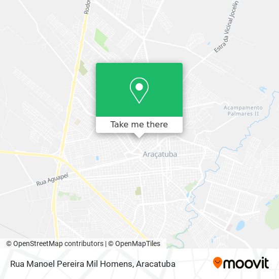 Mapa Rua Manoel Pereira Mil Homens
