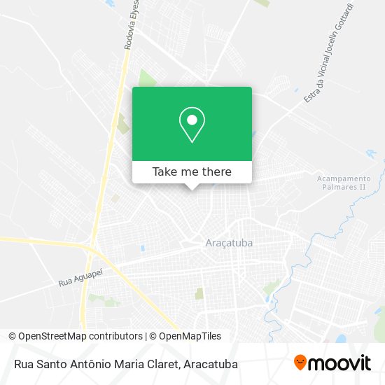 Mapa Rua Santo Antônio Maria Claret
