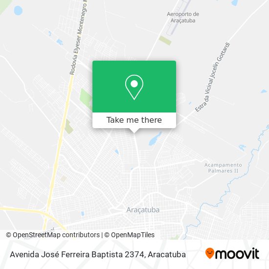 Mapa Avenida José Ferreira Baptista 2374