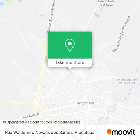 Mapa Rua Waldomiro Novaes dos Santos