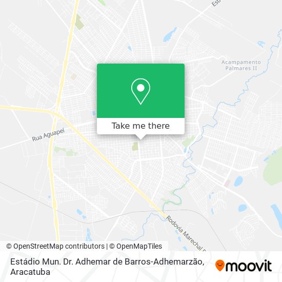 Estádio Mun. Dr. Adhemar de Barros-Adhemarzão map
