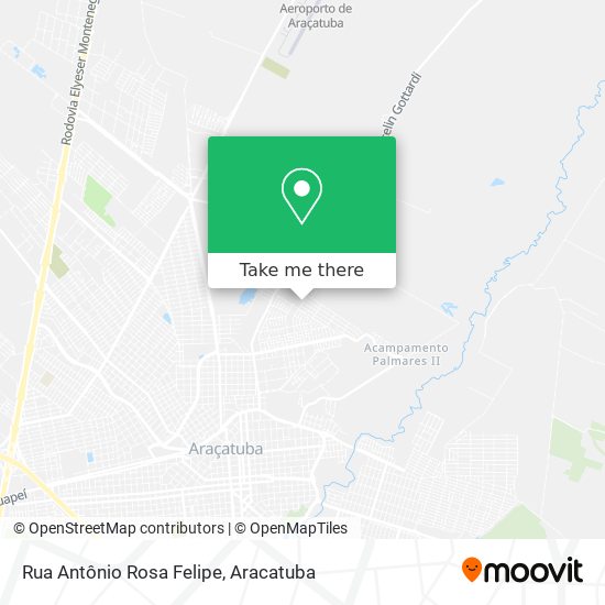 Mapa Rua Antônio Rosa Felipe