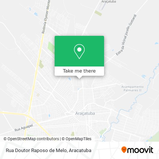 Mapa Rua Doutor Raposo de Melo