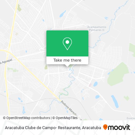 Aracatuba Clube de Campo- Restaurante map