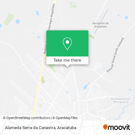 Alameda Serra da Canastra map