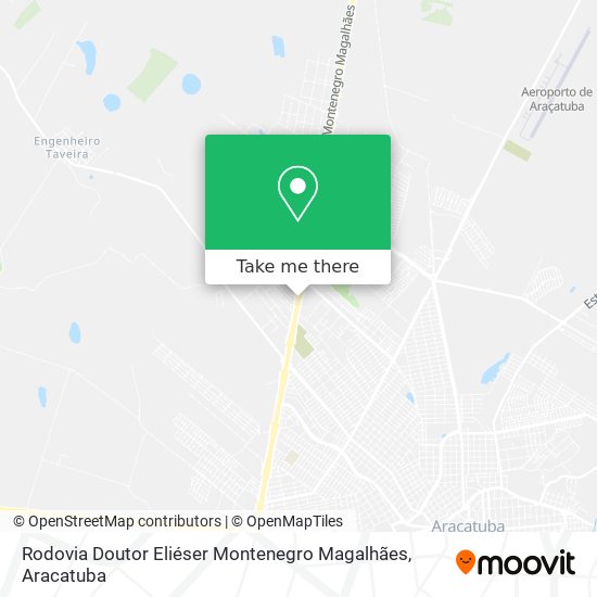 Mapa Rodovia Doutor Eliéser Montenegro Magalhães